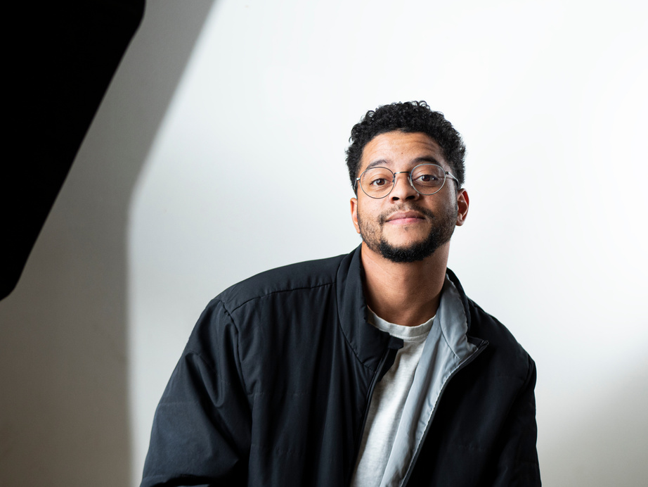 Portrait of Smiling Man in Glasses